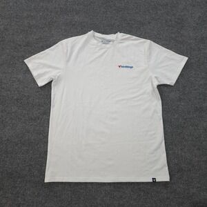 Bird Dogs Shirt Mens Large White April Big Cannons Logo Stretch Performance Golf